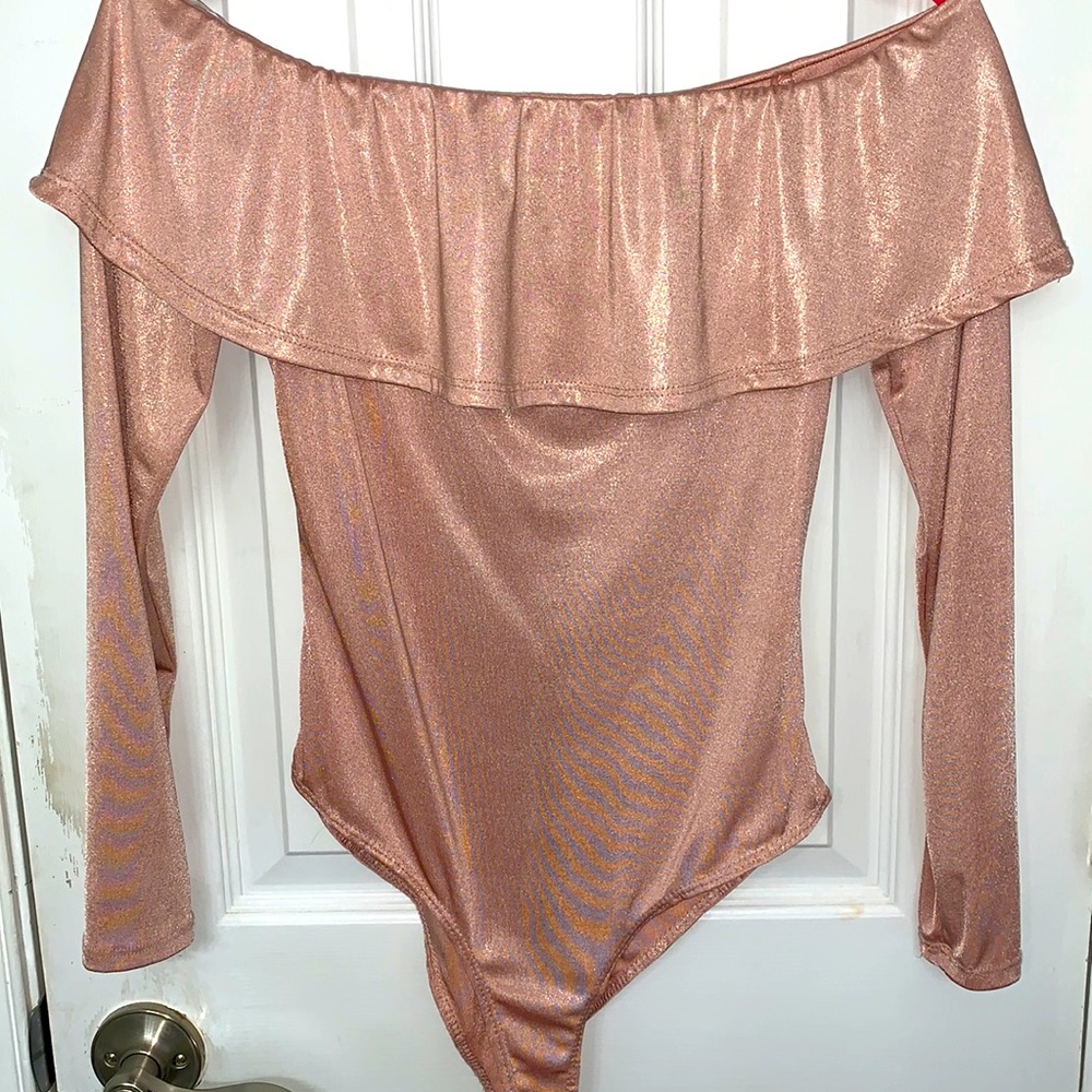 Pink blouse bodysuit